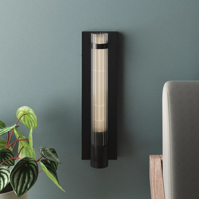 Anakyn 1 - Light Dimmable Flush Mount Sconce in Matte Black