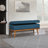 Boyu Polyester Blend Upholstered Storage Bench-2142374506