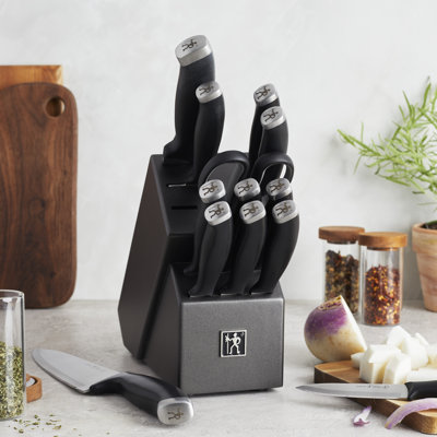 14 Piece Stainless Steel Knife Block Set