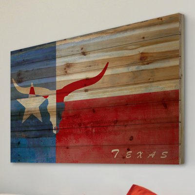 « texan origins », reproduction d’art sur bois