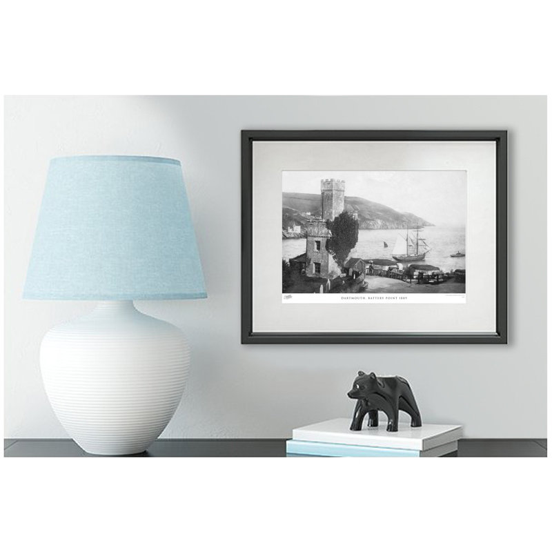Dartmouth, Battery Point 1889 - Single Picture Frame Print, 28cm H x 36cm W x 2.3cm D