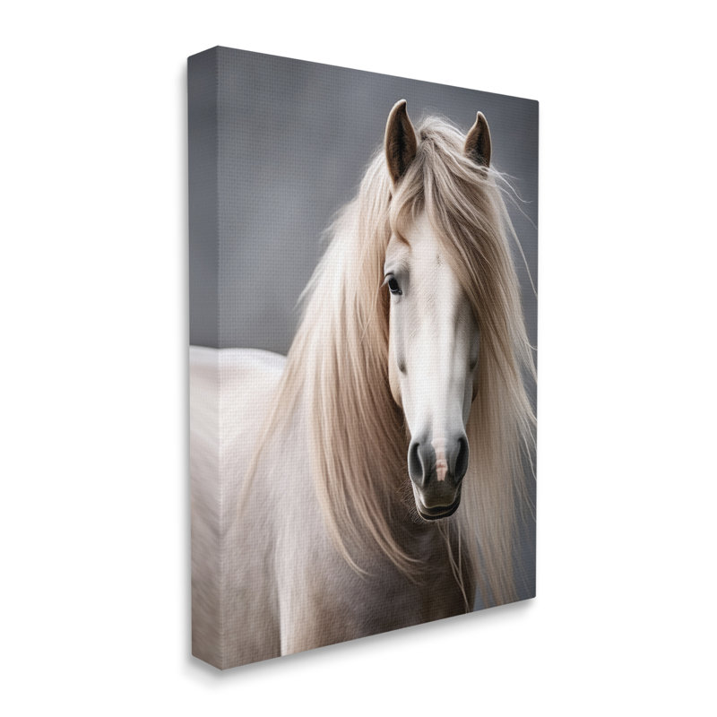 " Silky Haired Horse " Print, 40" H x 30" W x 1.5" D