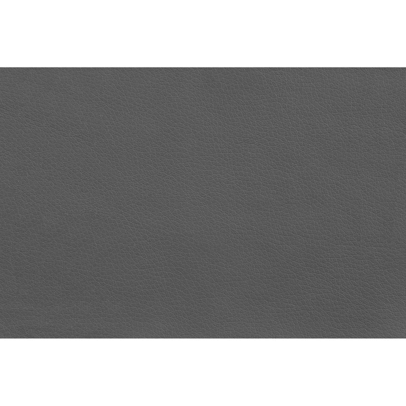 Chaise de bureau debout en similicuir gris, chaise de bureau contemporaine robuste en métal noir, support