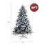 Luxury Pre-lit Faux Hinged Snowy Christmas Tree-117523830