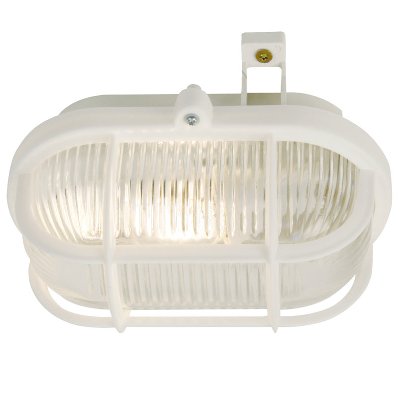 Aine 1 - Bulb Outdoor Bulkhead Light, White