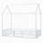 Metal House Bed With Fence-2039511008-2039511038