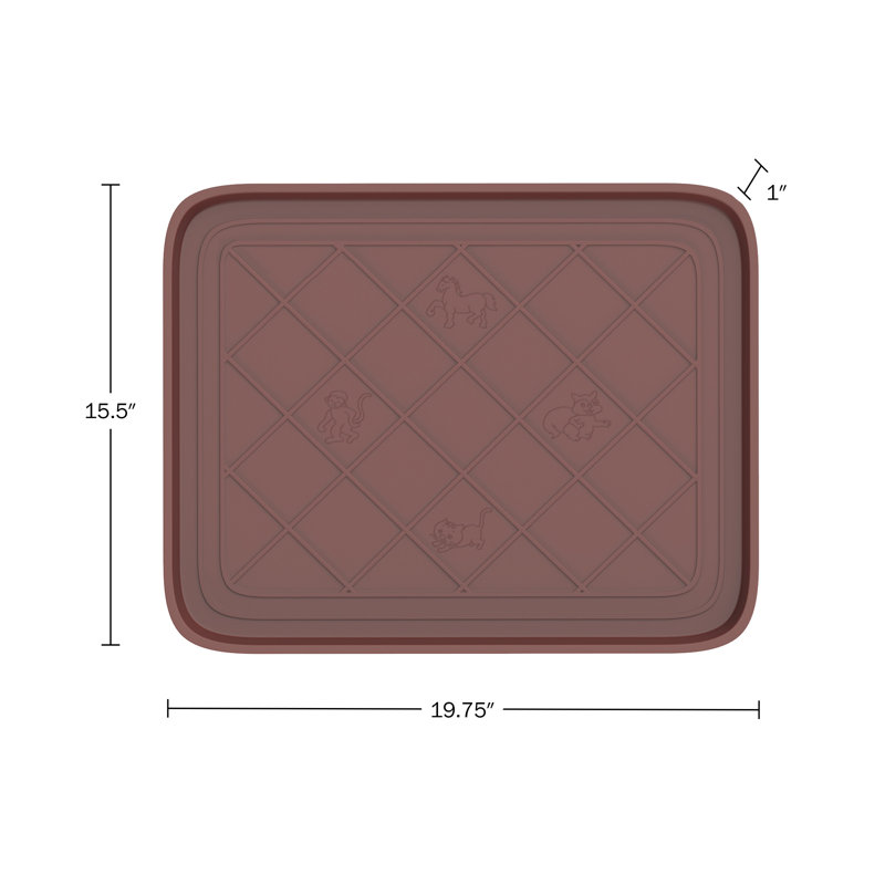 Ensemble de support à chaussures toutes saisons - 4 petits tapis à chaussures en plastique résistants à l'eau pour une utilisation intérieure et extérieure en toutes saisons par Stalwart