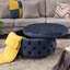 Repose-pieds de rangement rond en velours de 29,5 po Kirsten-1038224320