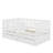 Twin Size Wood Daybed With Fence Guardrails And 2 Drawers, Split Into Independent Floor Bed & Daybed-1679331672
