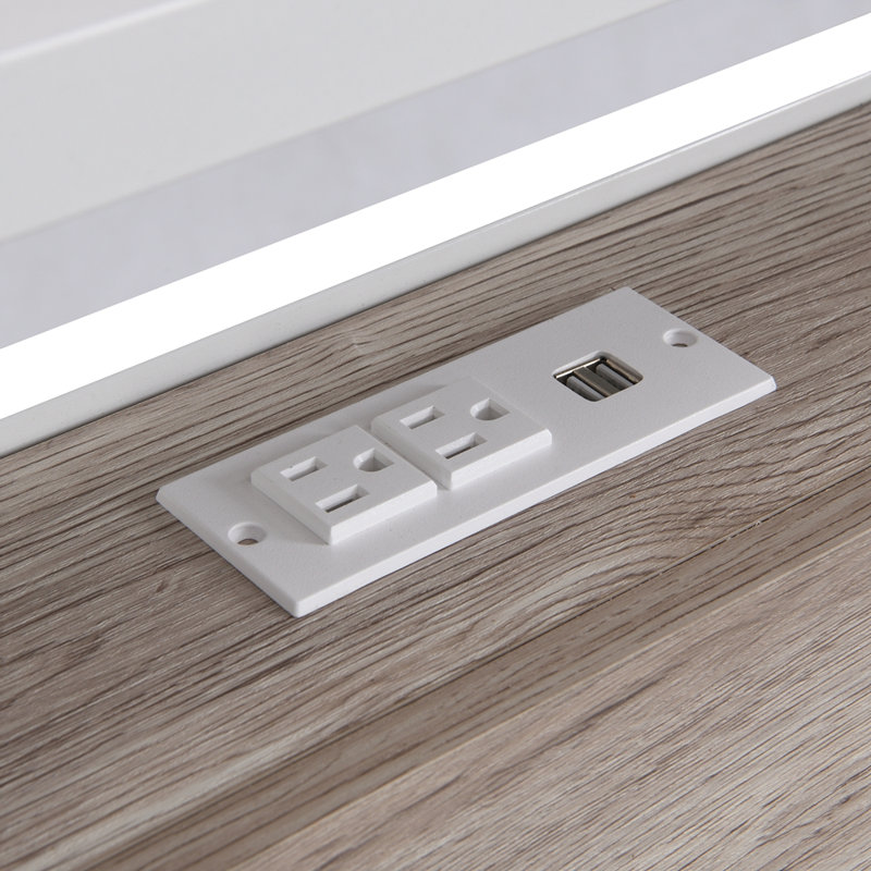 Lit plateforme, Blanc, Grand