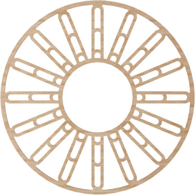 Médaillon de plafond en bois Hale