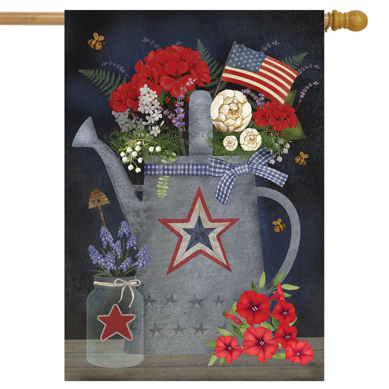 Drapeau de l'arrosoir américain
