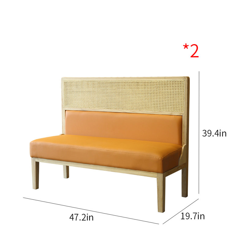 Banc rembourré en similicuir