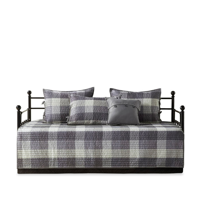 Reversible Plaid Bedding Sets, Polyester Comfort With Rustic Style For Home