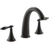 Finial® Deck-Mount Bath Faucet Trim for High-Flow Valve with Lever Handles, Valve Not Included