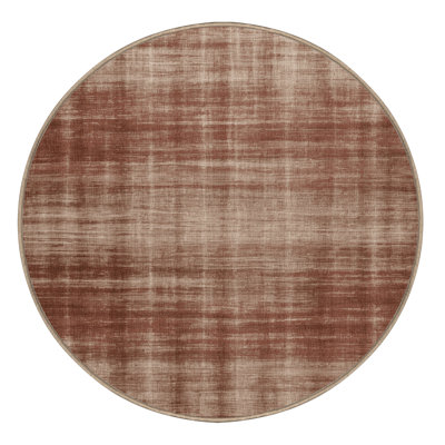 Machine Washable Overdyed Brown Area Rug