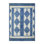 Tapis oriental en laine douce et brillante de 5 pi 10 po x 8 pi 9 po bleu fin, avec motifs berbères, tissé à la main, dense et tissé à la main F584F4D845B140E8B4FFB104D29760E8