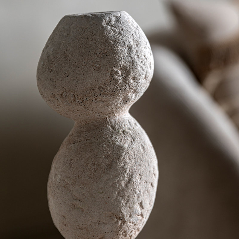 Ceramic Pebble Candle Holder