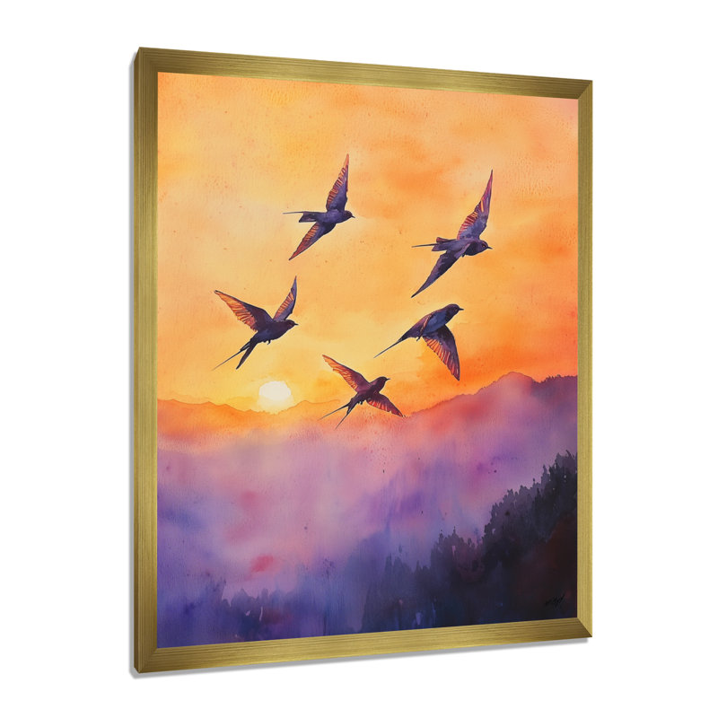 Godbold - Animals Canvas Wall Art, H 20 po x l 12 po, Reproduction encadrée d'une seule photo, Doré
