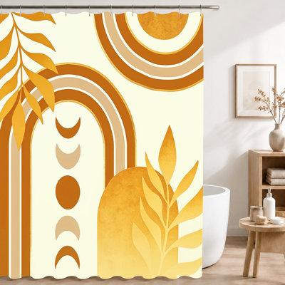 Shower Curtain with Hooks Included