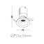 3 Watt LED Chrome Flush Recessed Downlight-133340323