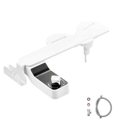 Fixation de bidet pour toilette à double jet 0,3 po à pression réglable