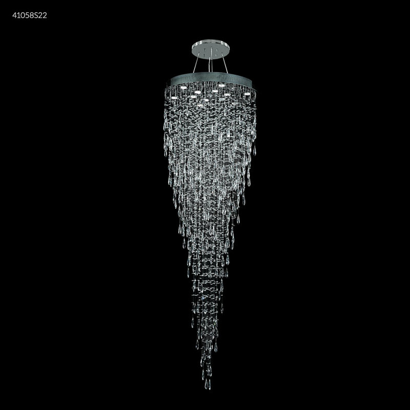 Crystal Rain 12 - Light Pendant, Swarovski Strass