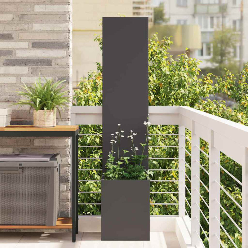 Planter Box, 140cm H x 32cm W x 32cm D, Black