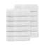 Ensemble de serviettes 12 pièces Willow - 100% coton peigné, qualité supérieure 630 g / m², blanc, ultra doux et très absorbant (12 serviettes à main)-501306306-501306307