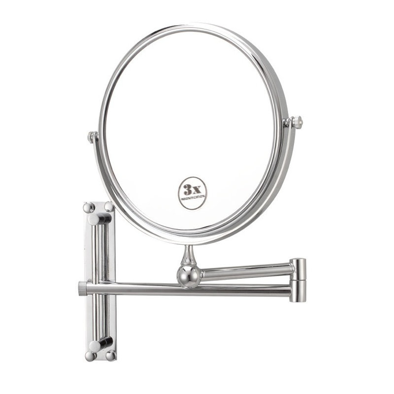 Cortia Metal Wall Mirror, Chrome