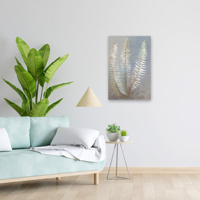 Earthy Fern I - Contemporary Greenery Ferns Three Ferns Art