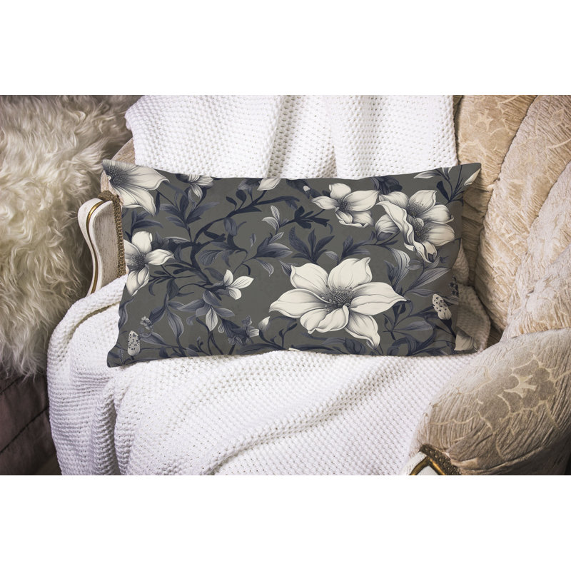 Coussin Petal Perfection, Gris