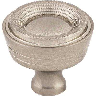 Beaded 1 5/16" Diameter Round Knob