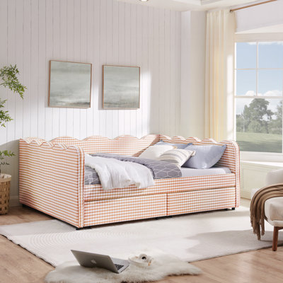 Queen Size Cozy Gingham Daybed