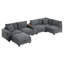 Canapé modulaire en U avec repose-pieds avec rangement et charge USB-1374481327