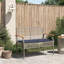  Banc de jardin gris, brun, bleu marine