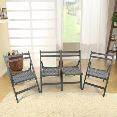 Furniture Slatted Wood Folding Special Event Chair