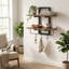 2 Piece Metal Floating Shelf