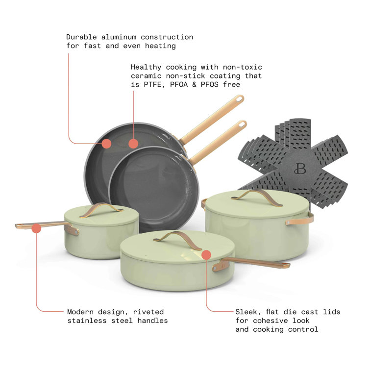 Ceramic-Coated Bakeware Set, Non-Toxic & Non-Stick