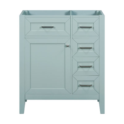Armoire de meuble-lavabo de 30 po. Style moderne avec tiroirs. Fabrication. Aspect hydrofuge et élégant. Assemblage requis sans évier. Armoire. Teinture.