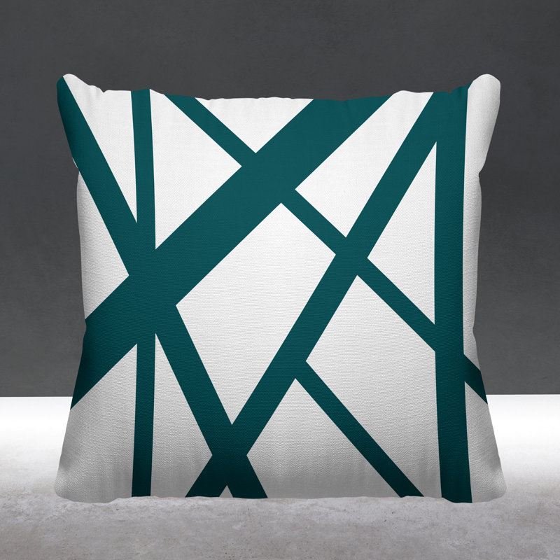 Shelly Outdoor Reversible Throw Pillow, 17W" x 17H", Green