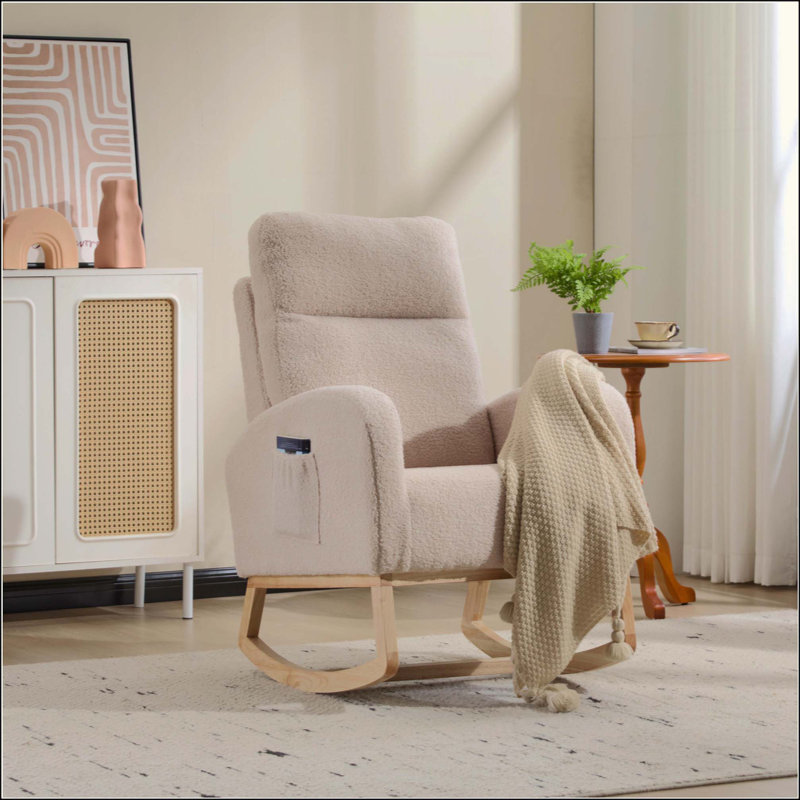 Chaise berçante Modern, Beige