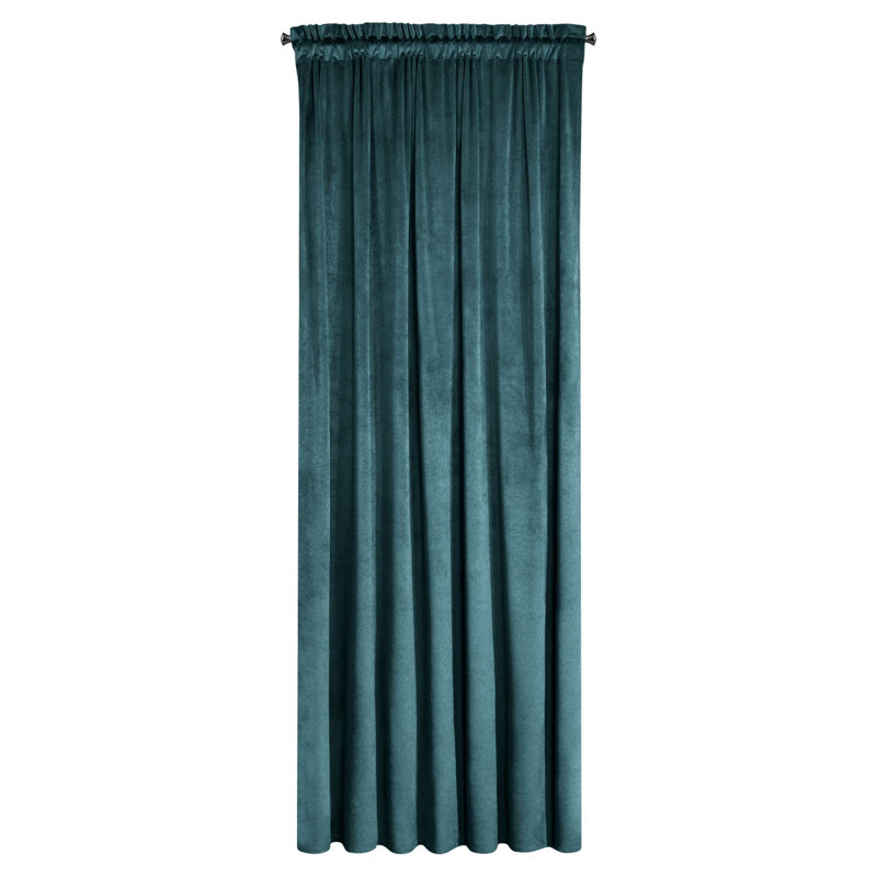 Abdihafid Eyelet Blackout Thermal Single Curtain, Blue