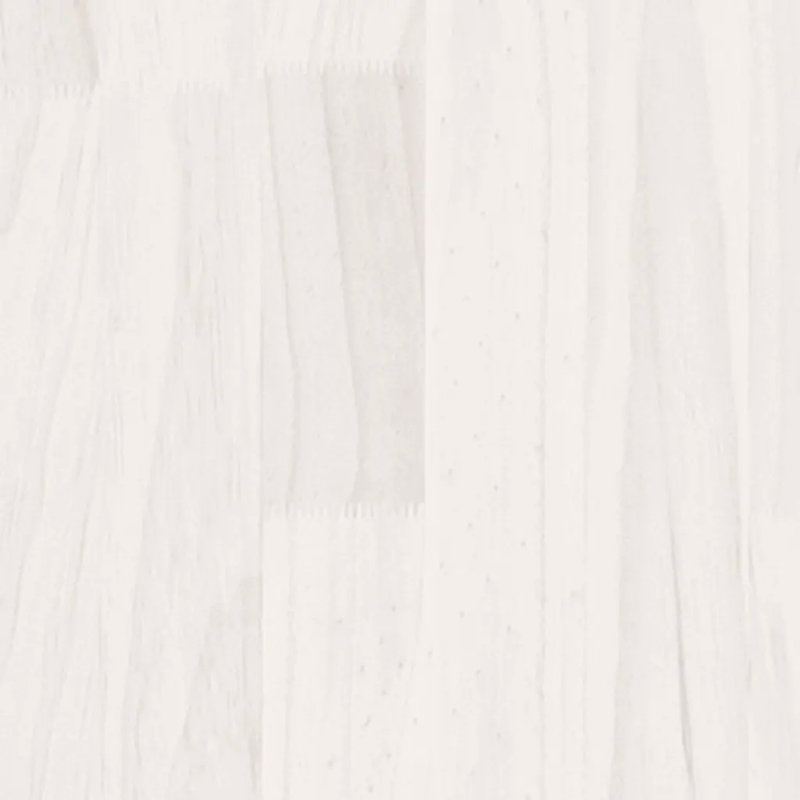 Giggetts 40cm W Solid Wood Bedside Table, White, 2