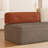 79.9" Modular Color-block Sofa, Flannel Fabric, Removable & Washable Design