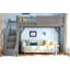 Lit mezzanine simple avec garde-robe intégrée et espace de rangement, lit mezzanine en bois massif avec tablettes à côté-1552774726-1552774727