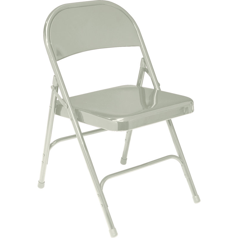 Chaise pliante en métal 50 Series, Gris