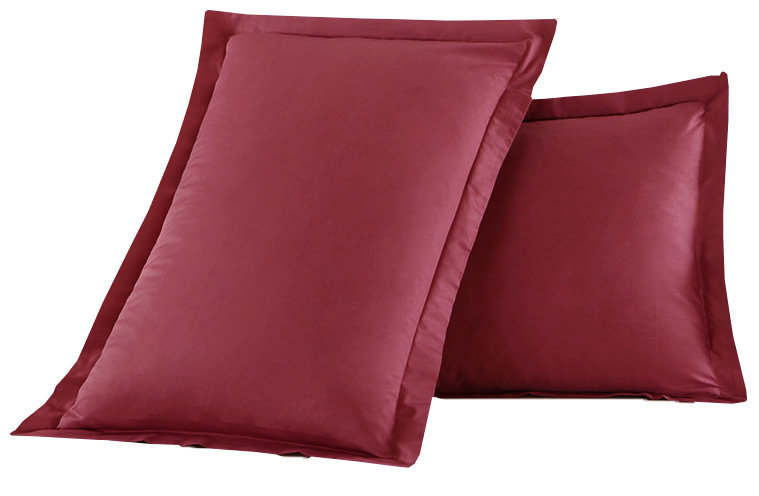 Polyester Sham Set, Burgundy, King