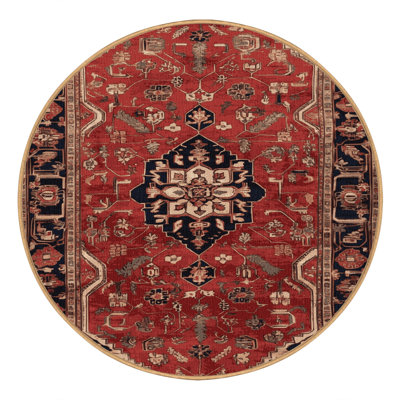 Machine Washable Persian Brown Area Rug