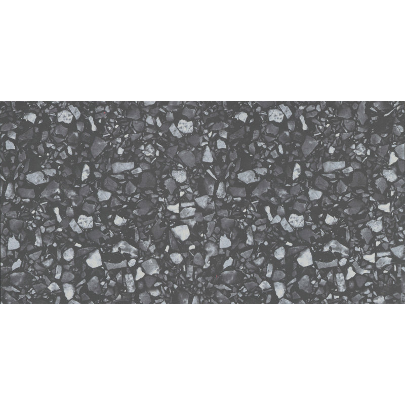 Fragmento™ 12 In. X 24 In. Matte Porcelain Floor And Wall Tile (15.5 Sq. Ft./Case), Black Large Speckle